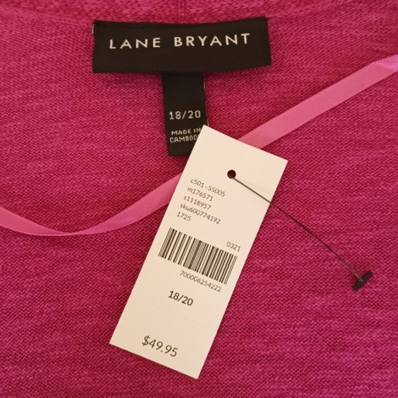 NWT Lane Bryant Open Long Line Color Block Cardigan Size 18/20 - Picture 3 of 5